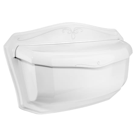 Architectural Mailboxes Mailbox, White, Wall Mount, Small 2541W